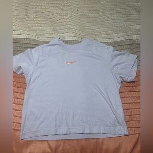 Nike Crop Top.  Size Adult Medium.  Color Lavender.  Lightly Worn.